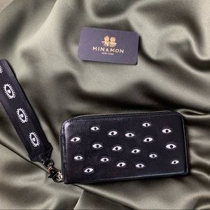 Min And Mon Francis Wallet in Black